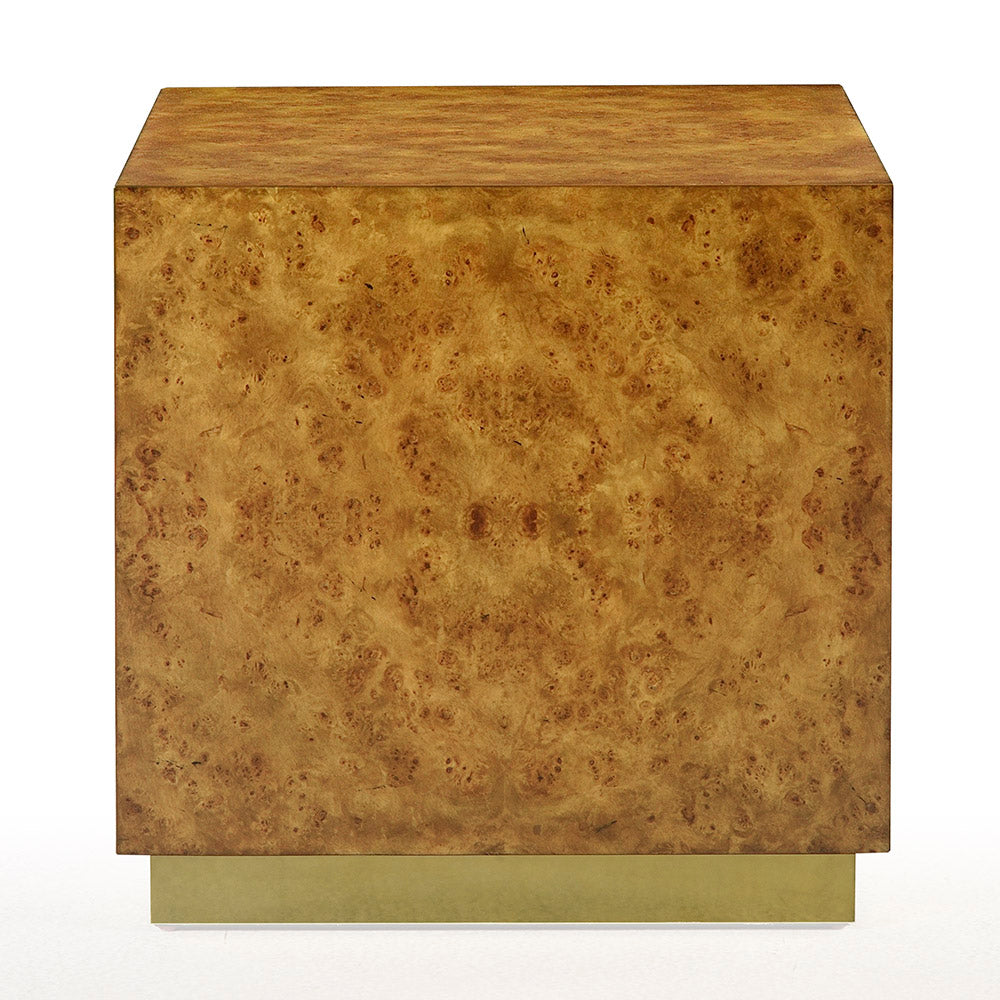 1461-22 - Cube Side Table - Rustic Burl Finish