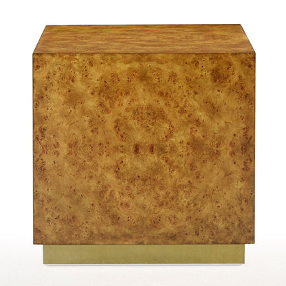 1461-22 - Cube Side Table - Rustic Burl Finish