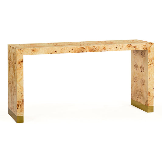 1463-40 - Anaheim Console Table - Natural Burl Finish