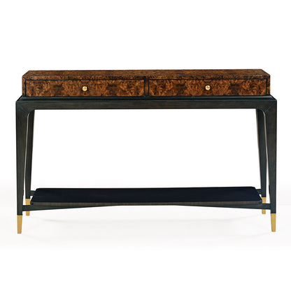 1487-50 - Lafayette Console Table - Walnut Burl Finish