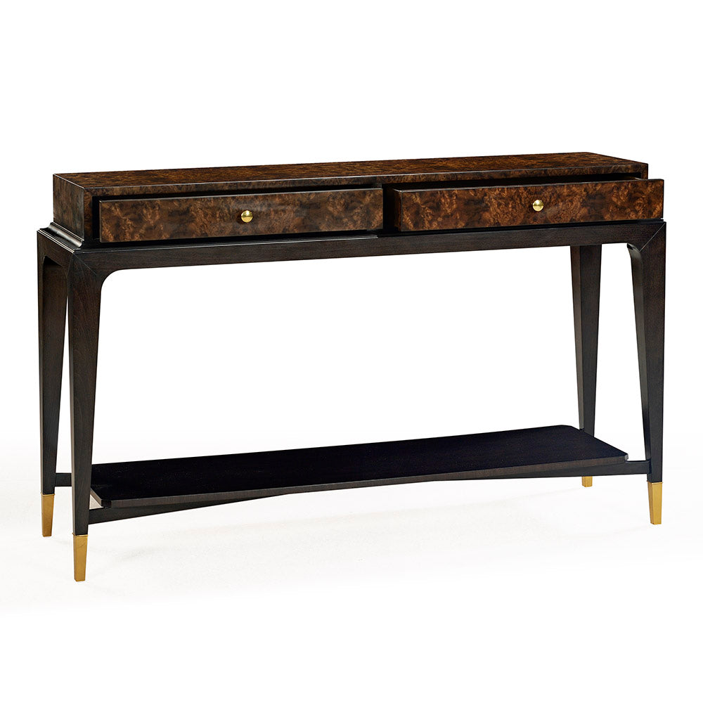 1487-50 - Lafayette Console Table - Walnut Burl Finish
