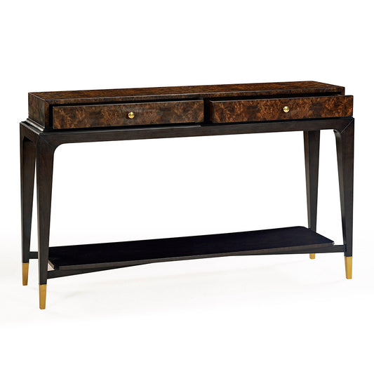 1487-50 - Lafayette Console Table - Walnut Burl Finish