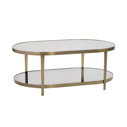 1562-56 - Orlando Coffee Table - Antique Brass Finish