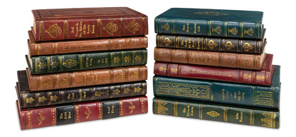 Rebound Leather Books, Assorted, Set/11