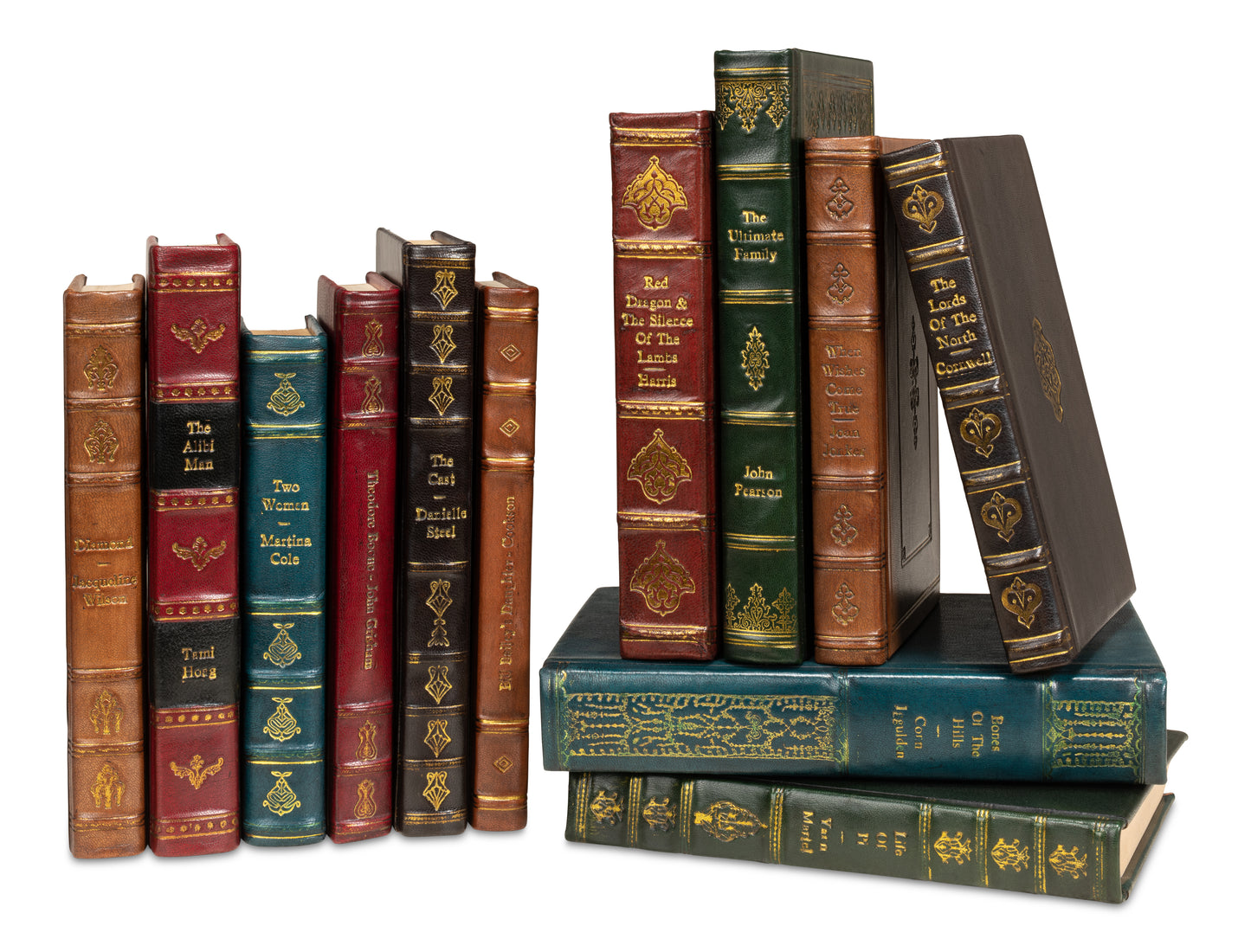 Rebound Leather Books, Assorted, Set/11