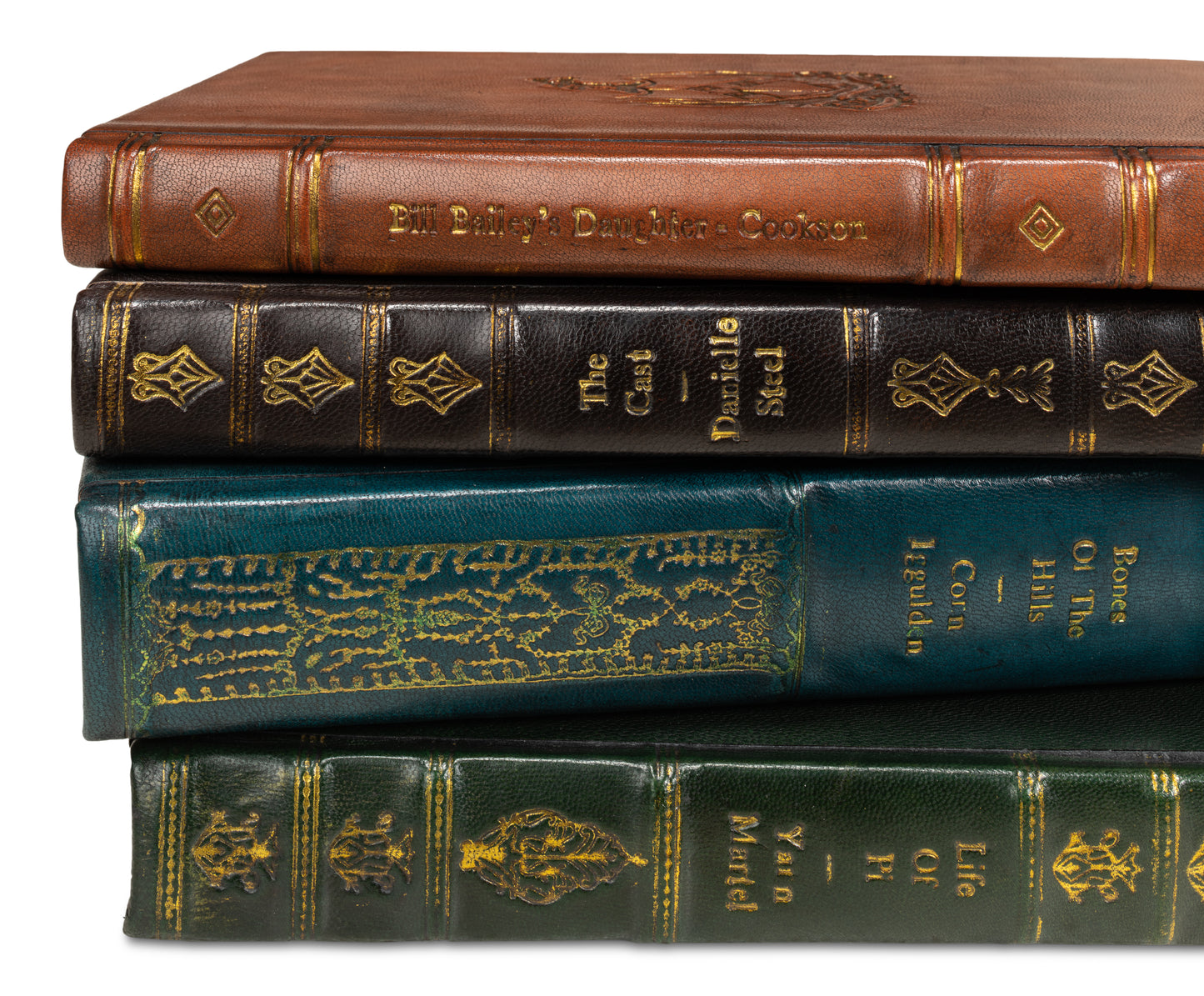 Rebound Leather Books, Assorted, Set/11