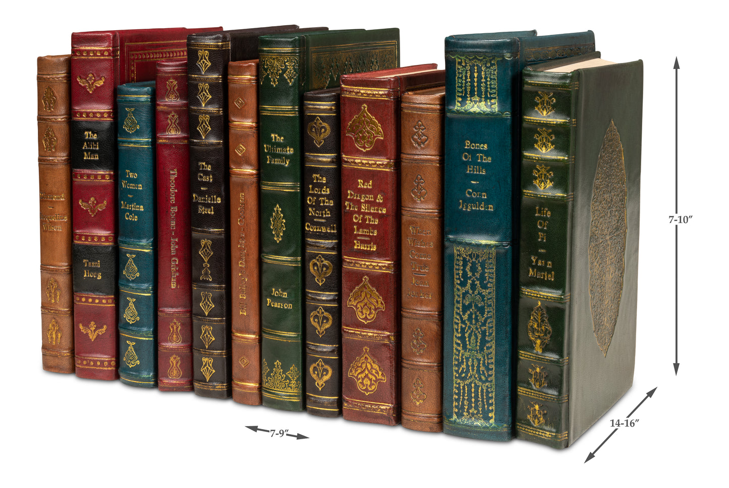 Rebound Leather Books, Assorted, Set/11