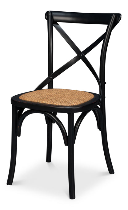 Tuileries Gardens Side Chair Black