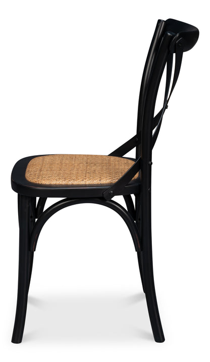 Tuileries Gardens Side Chair Black