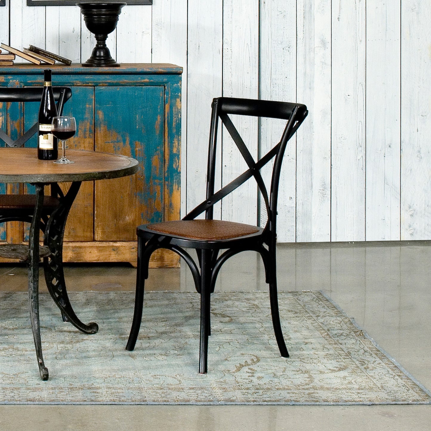 Tuileries Gardens Side Chair Black