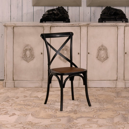Tuileries Gardens Side Chair Black