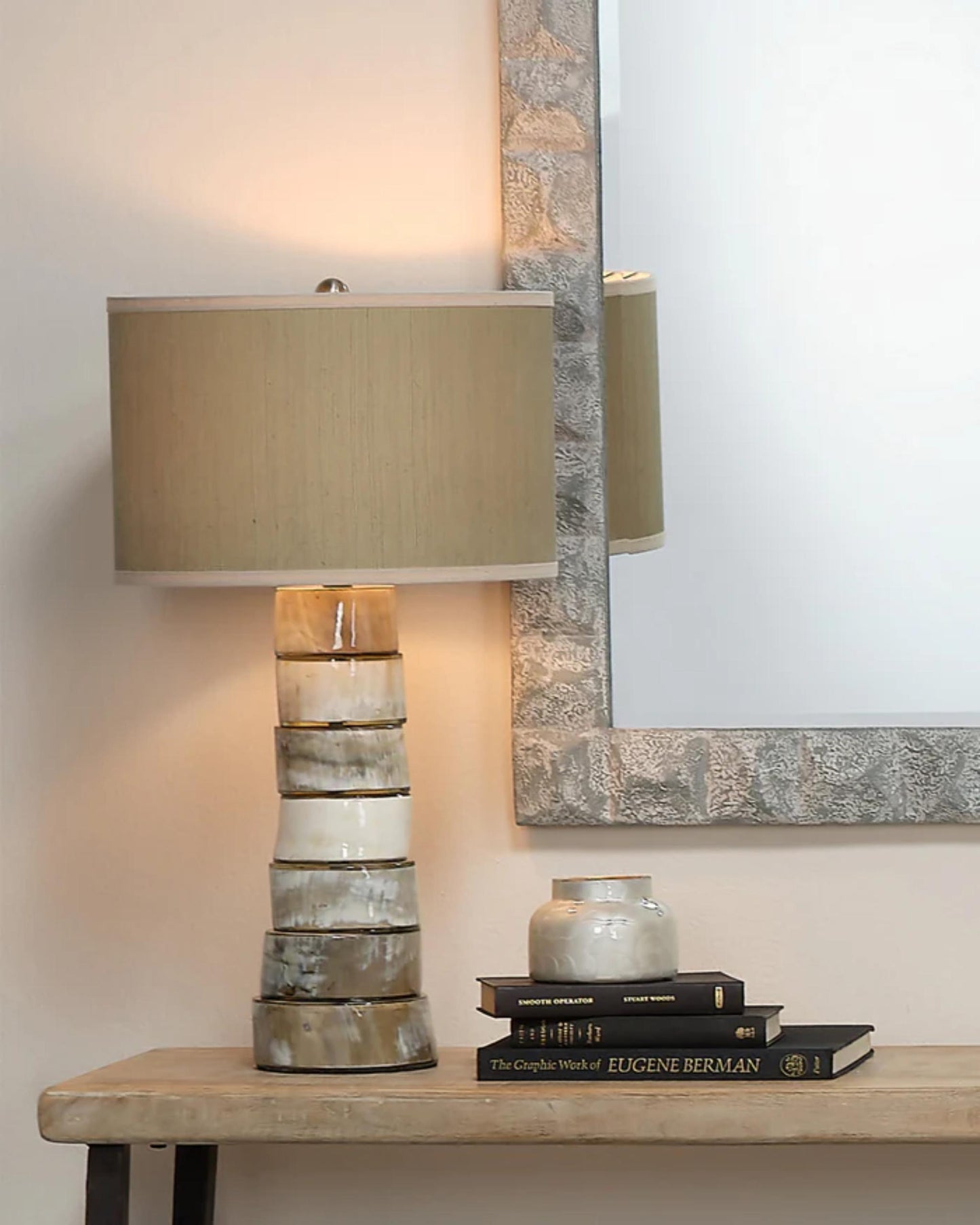 Stacked Horn Table Lamp