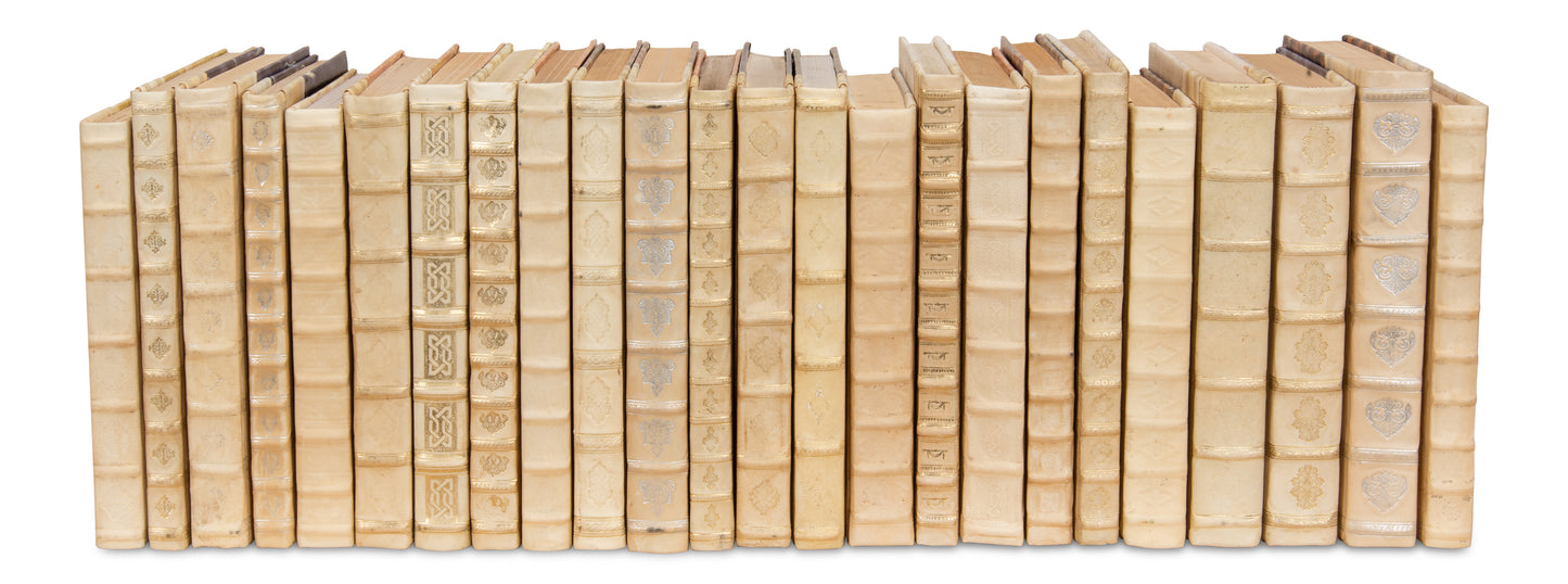 White Leather & Paper Books,S/24