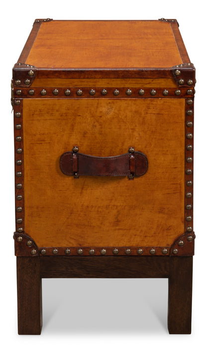 ABILENE LEATHER BOX W/STAND