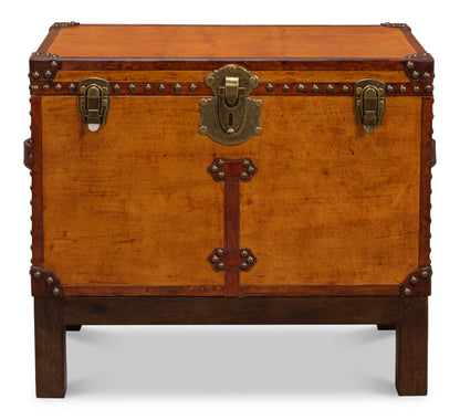 ABILENE LEATHER BOX W/STAND