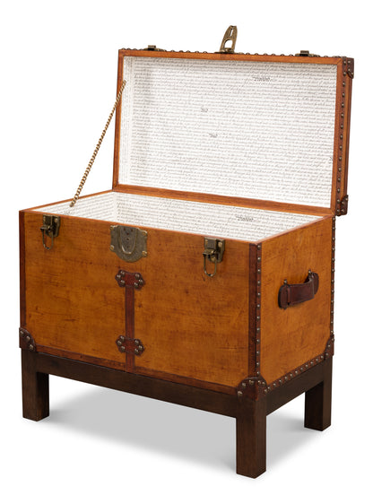 ABILENE LEATHER BOX W/STAND