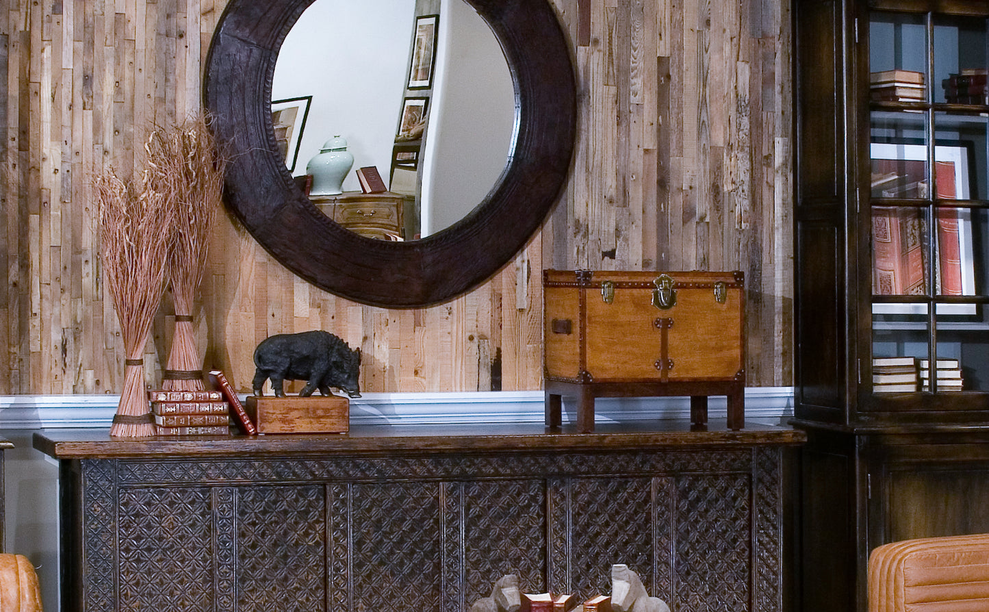 ABILENE LEATHER BOX W/STAND