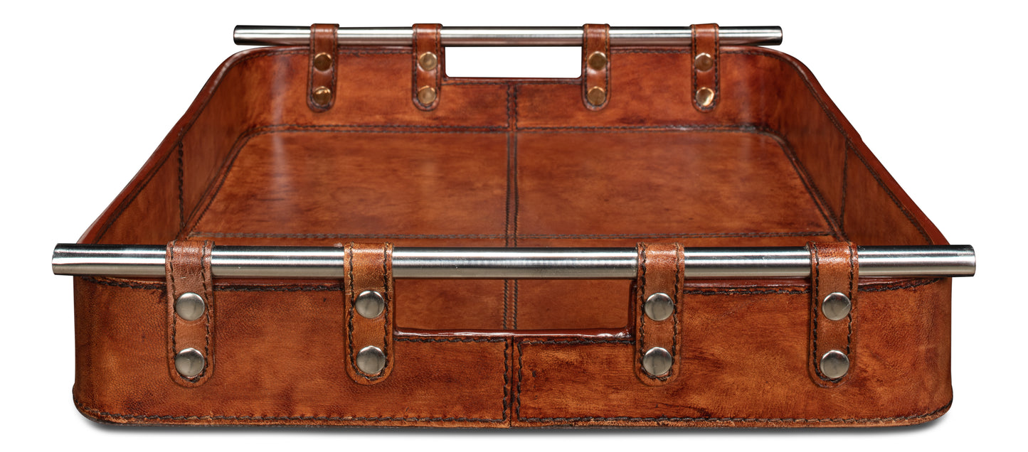 Safari Leather Tray