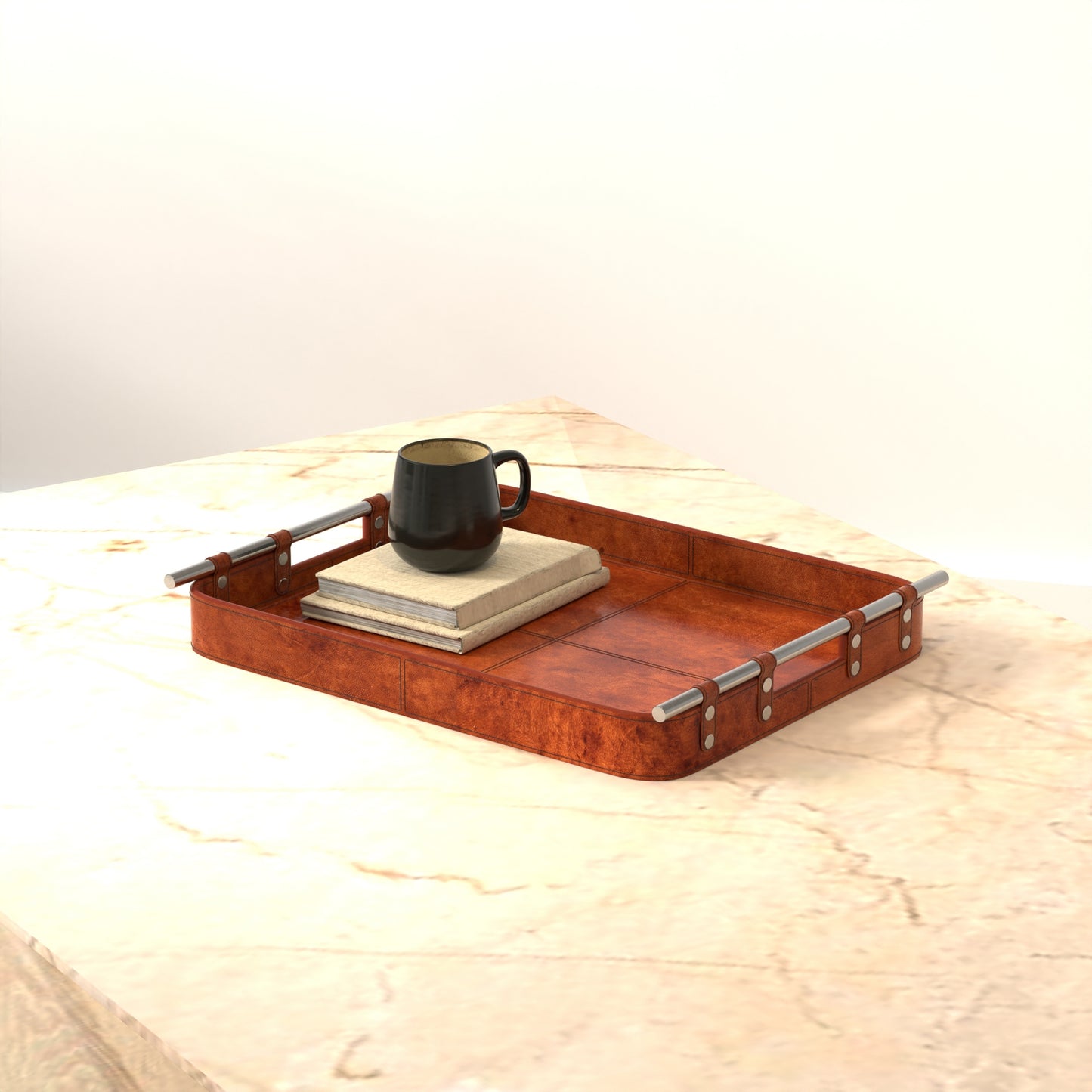 Safari Leather Tray
