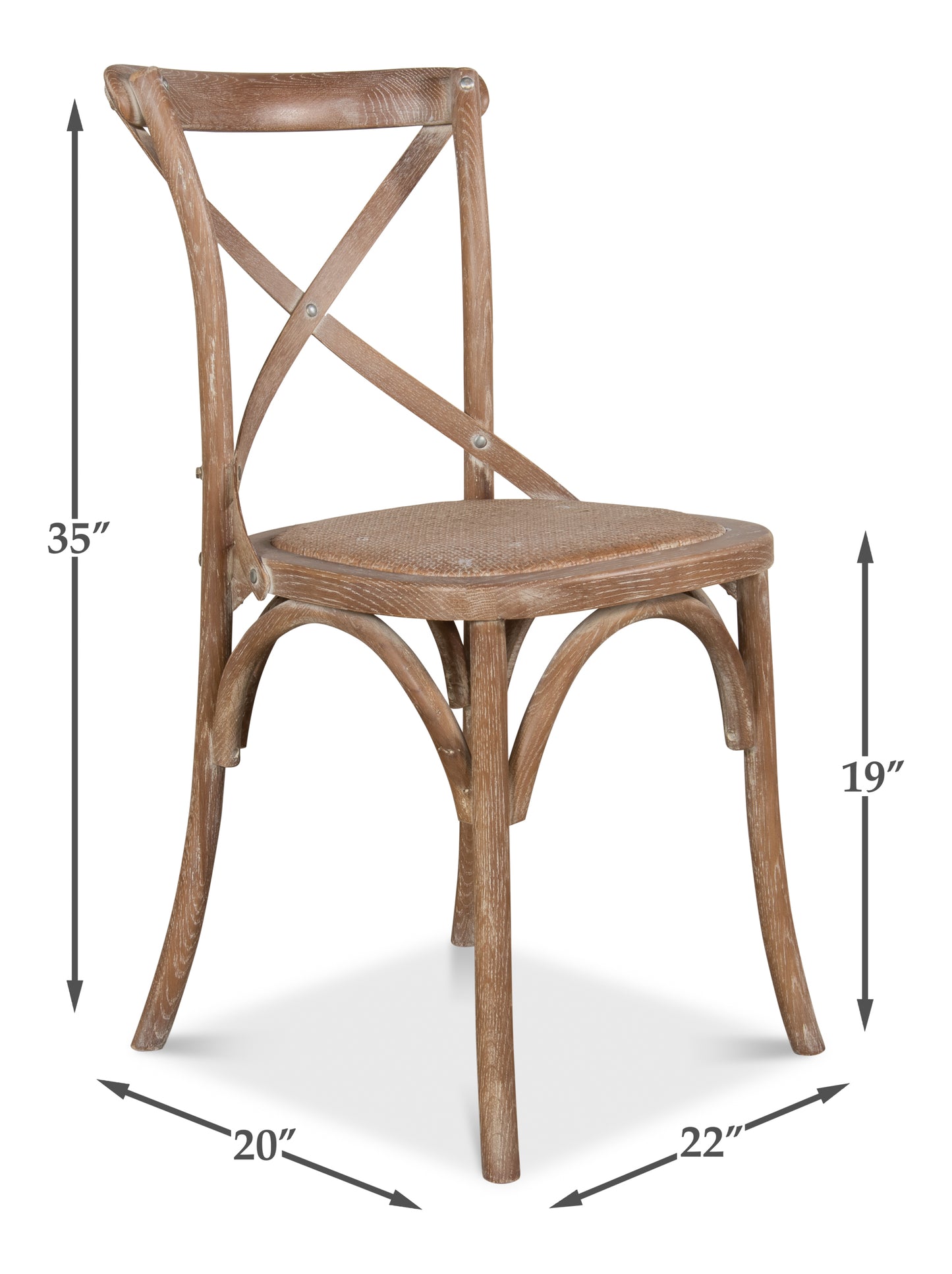 Tuileries Side Chair, Brown