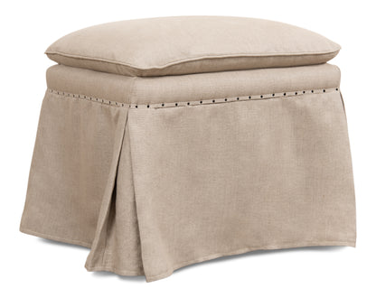 DRAPED OTTOMAN