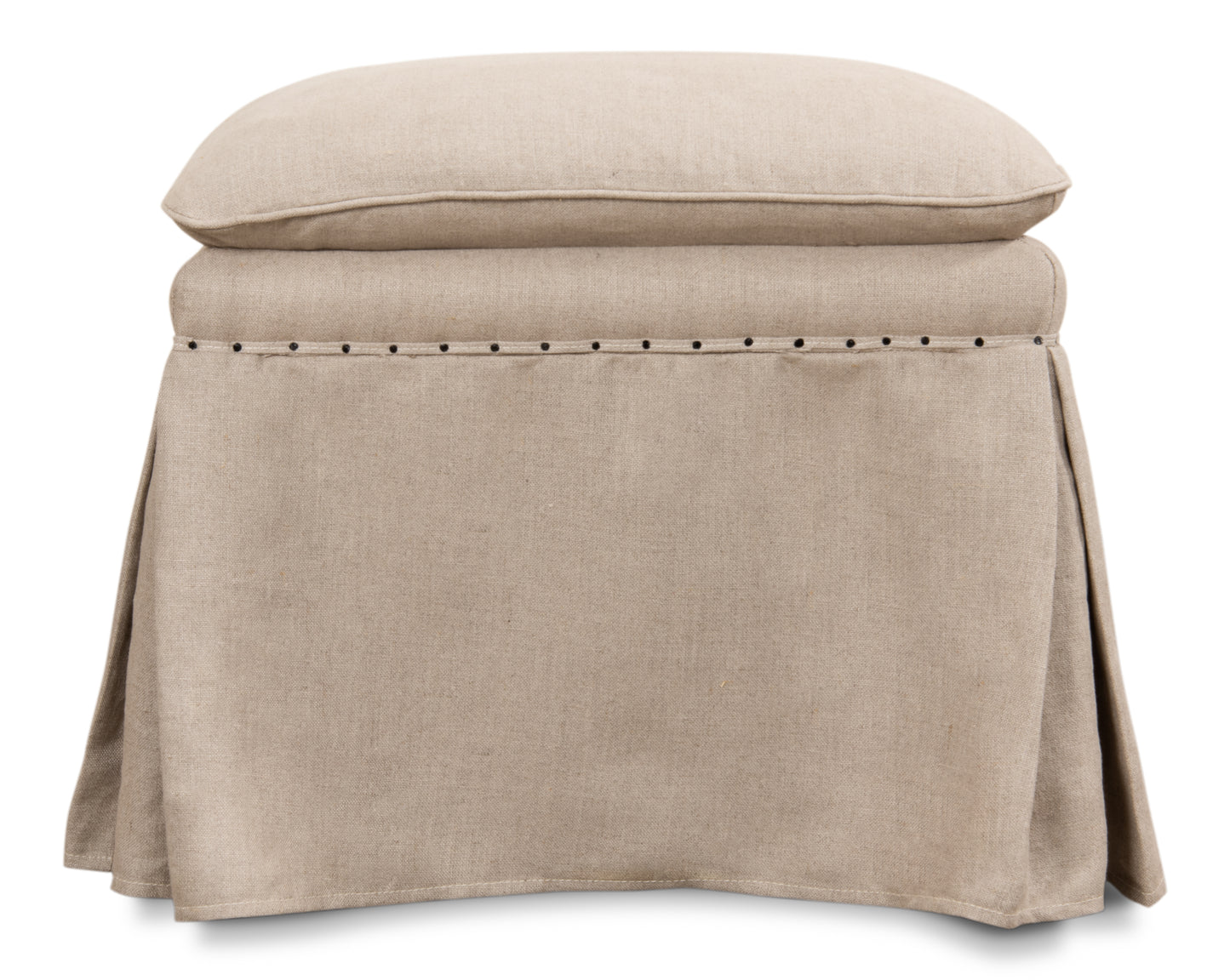 DRAPED OTTOMAN