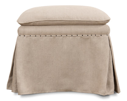 DRAPED OTTOMAN