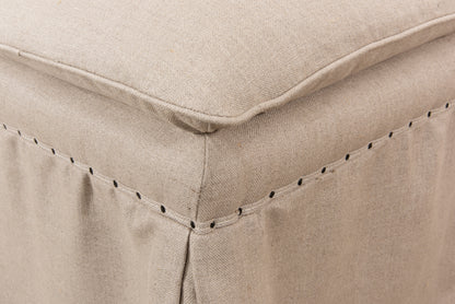 DRAPED OTTOMAN