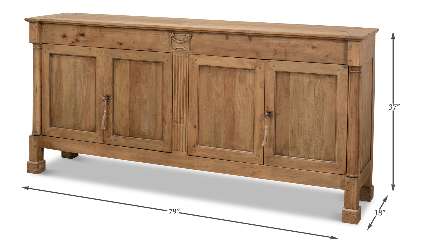 Caracole Credenza Driftwood Finish
