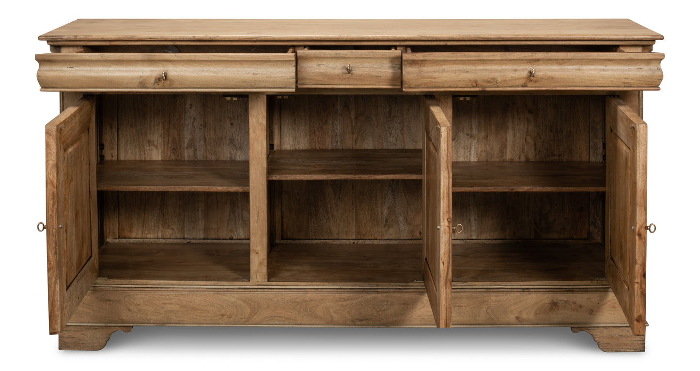 CAFE AU LAIT BUFFET  DRIFTWOOD FINISH