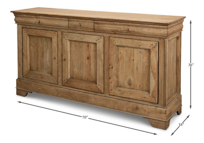 CAFE AU LAIT BUFFET  DRIFTWOOD FINISH