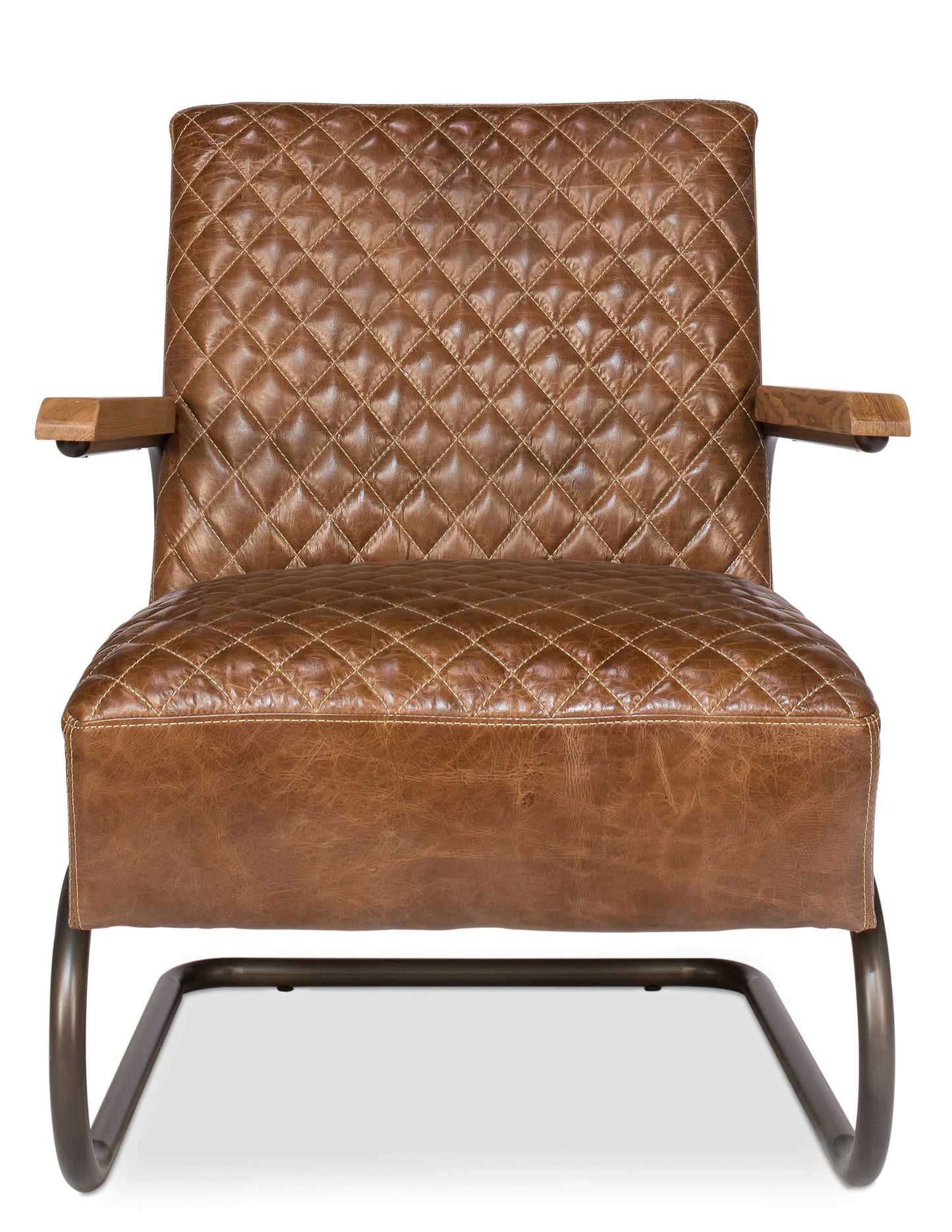 BEVERLY HILLS CHAIR, CUBA BROWN LEATHER