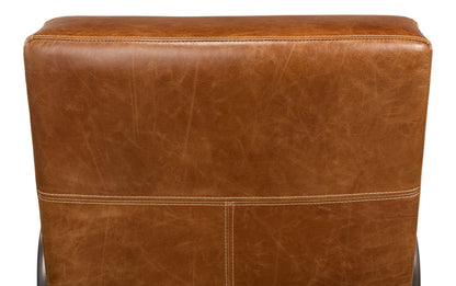 BEVERLY HILLS CHAIR, CUBA BROWN LEATHER