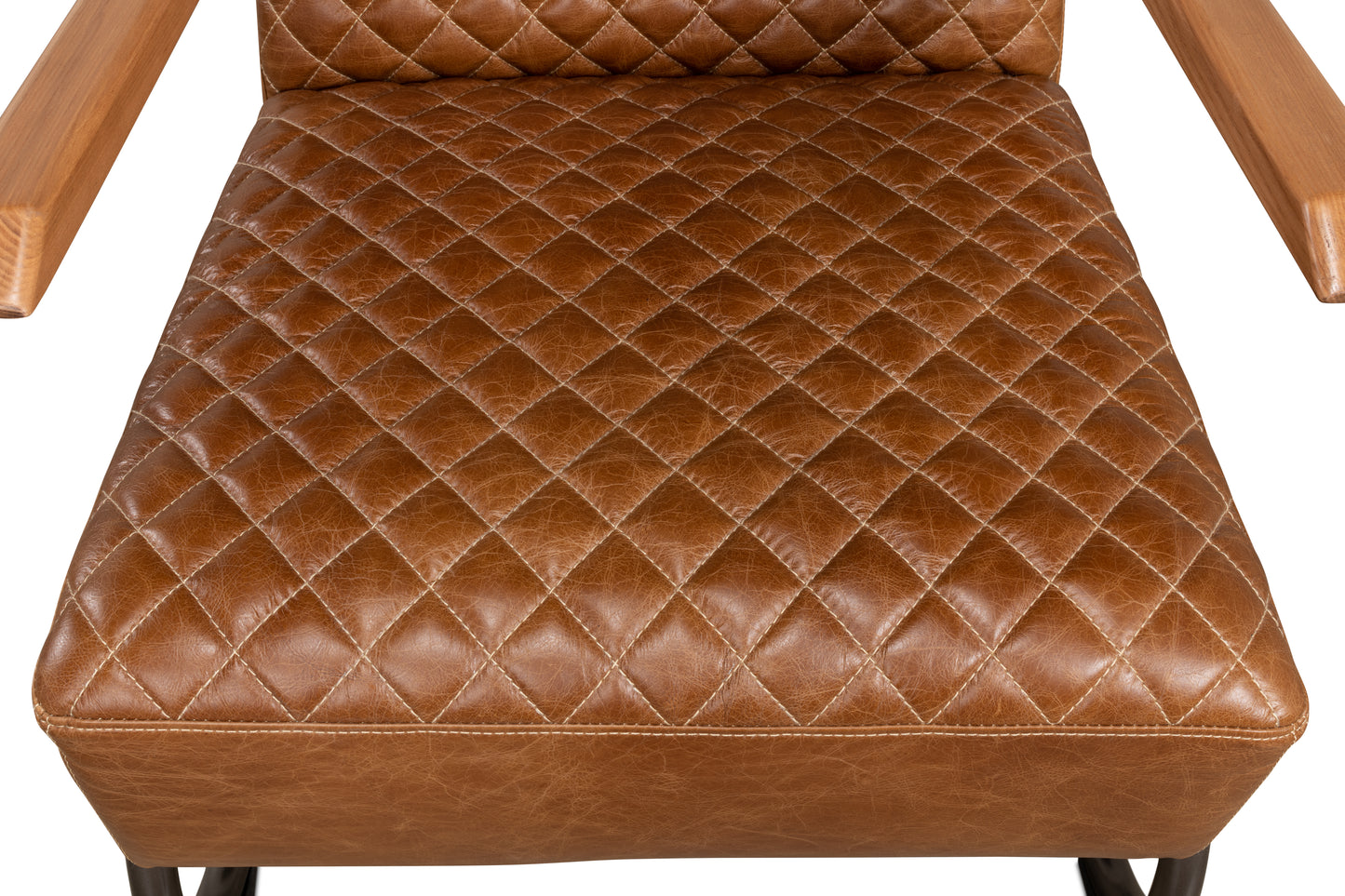 BEVERLY HILLS CHAIR, CUBA BROWN LEATHER