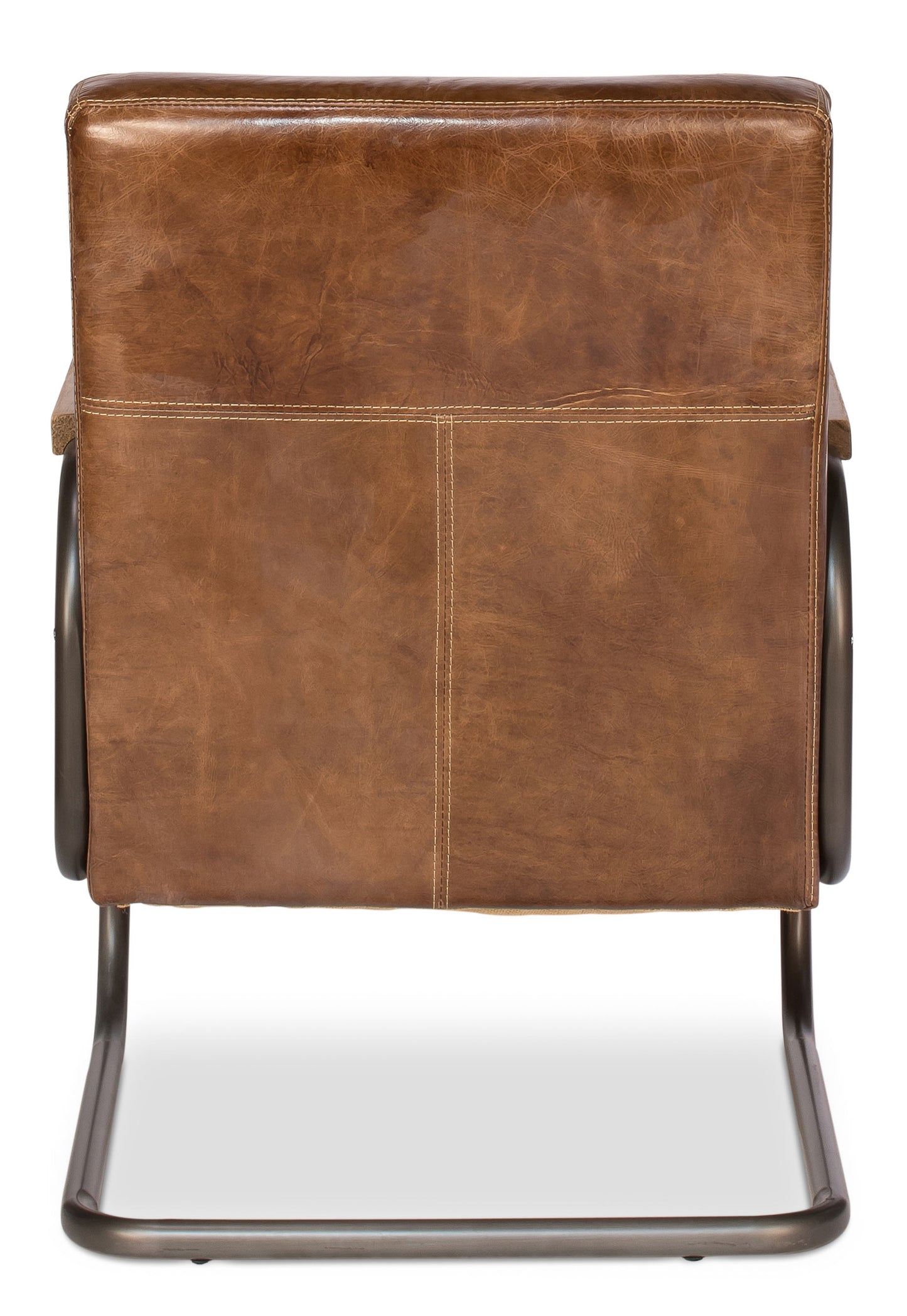 BEVERLY HILLS CHAIR, CUBA BROWN LEATHER