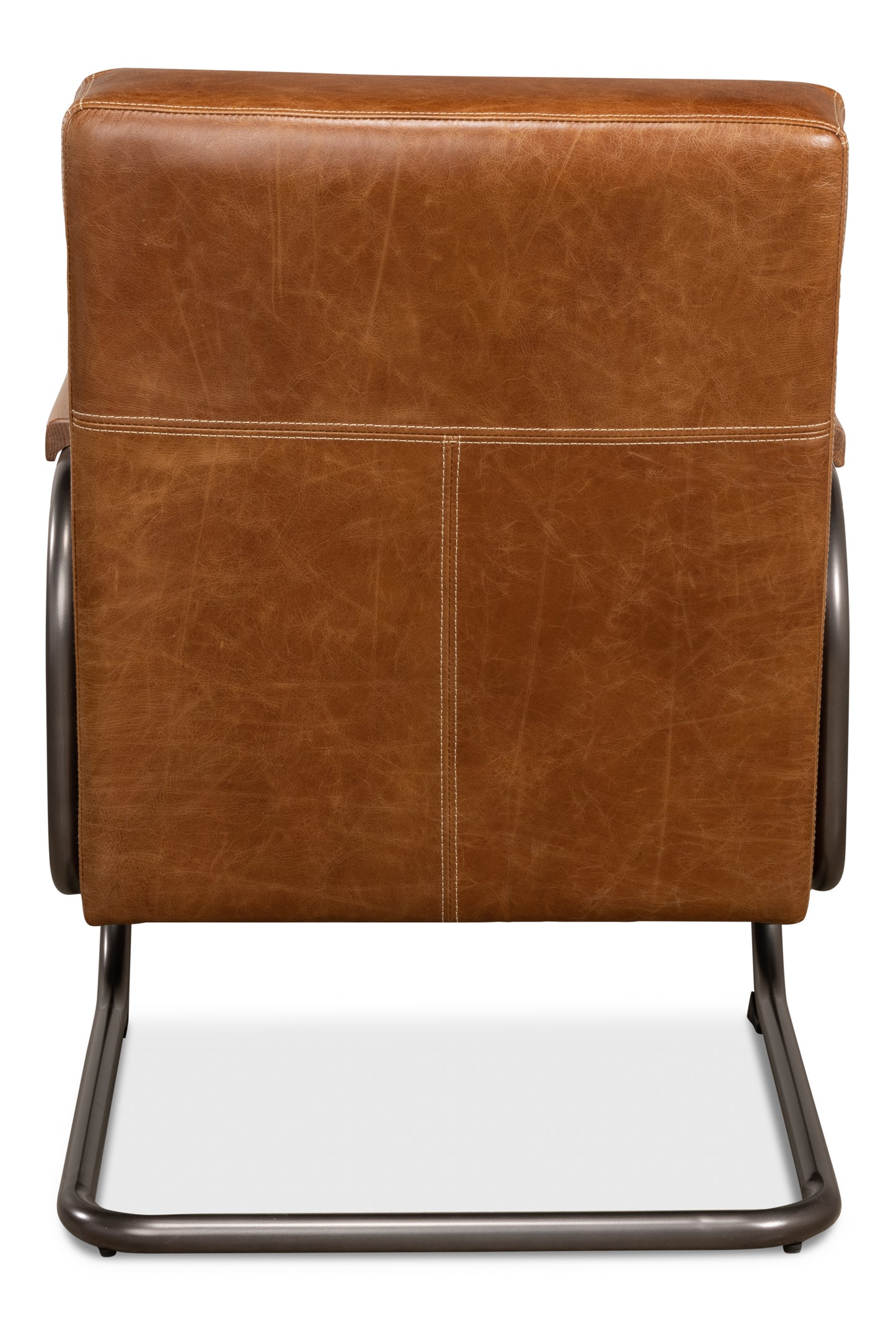 BEVERLY HILLS CHAIR, CUBA BROWN LEATHER