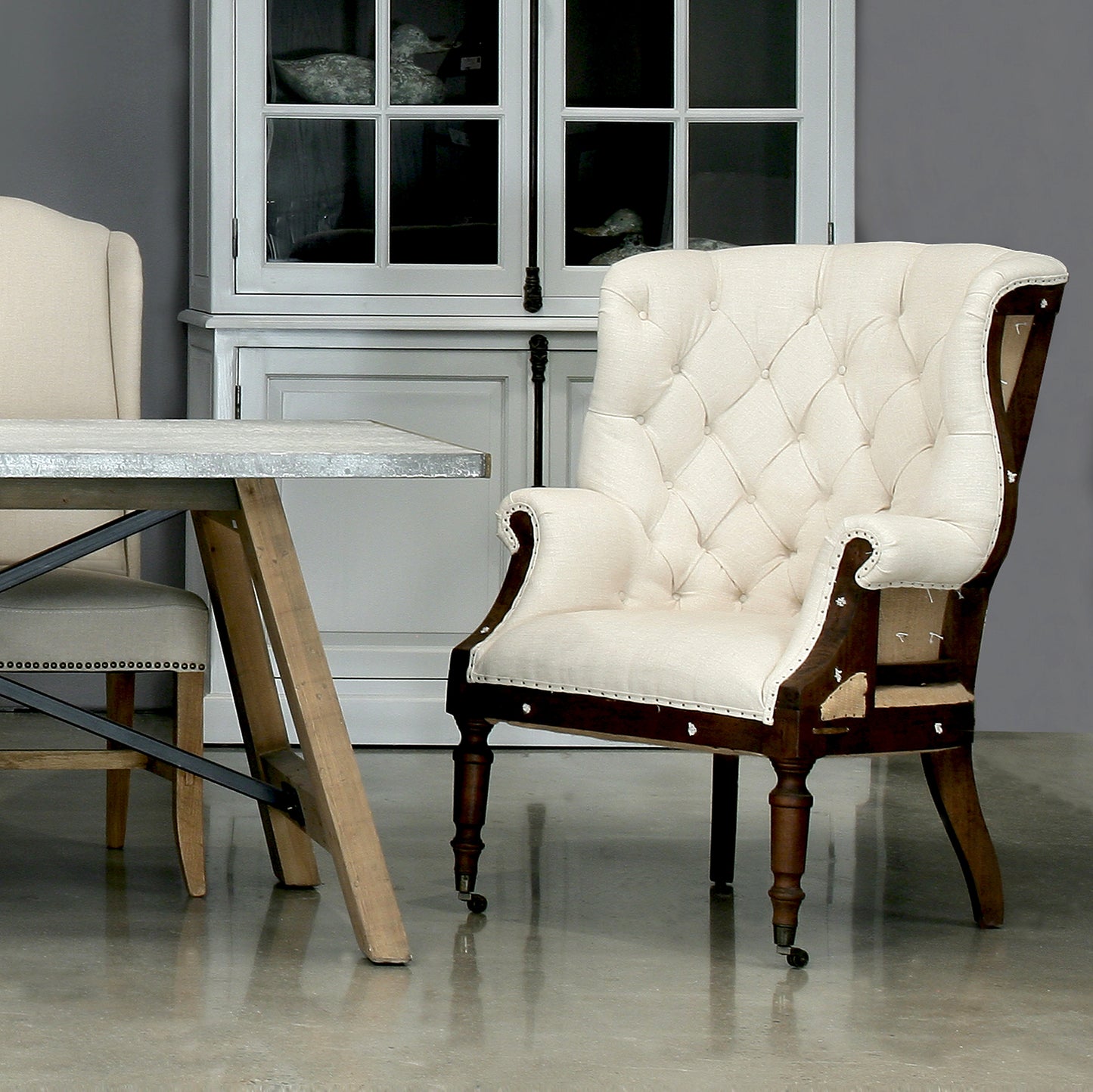 Irish Chair White Linen