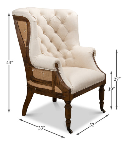 Irish Chair White Linen