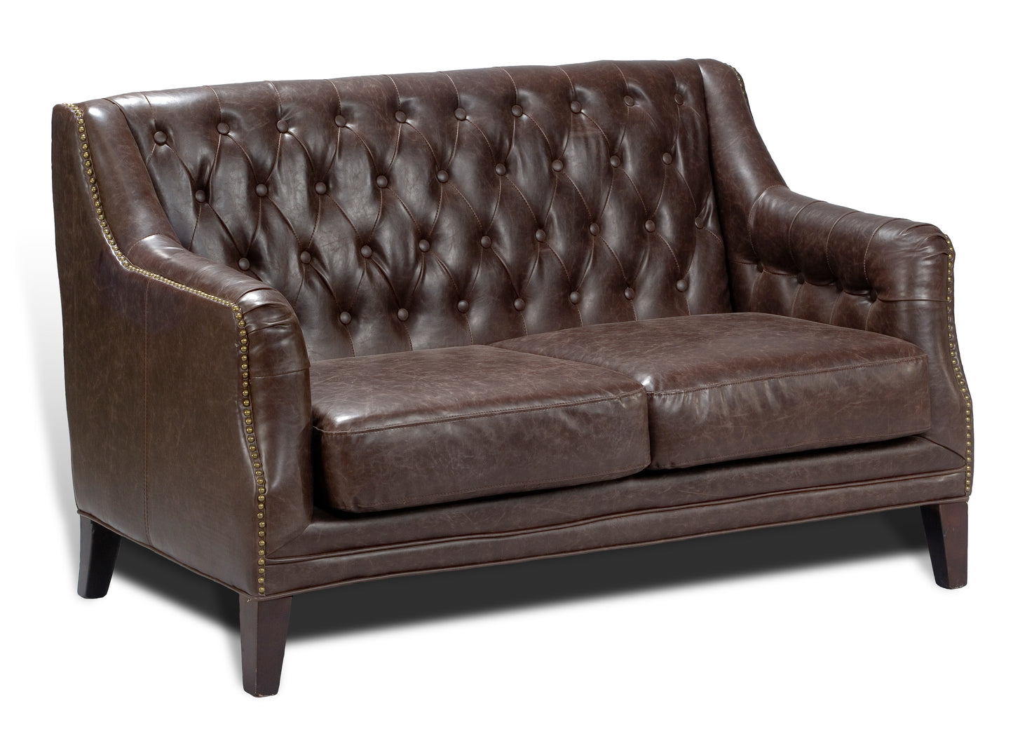Brooks Leather Tufted 2 Seat Sofa