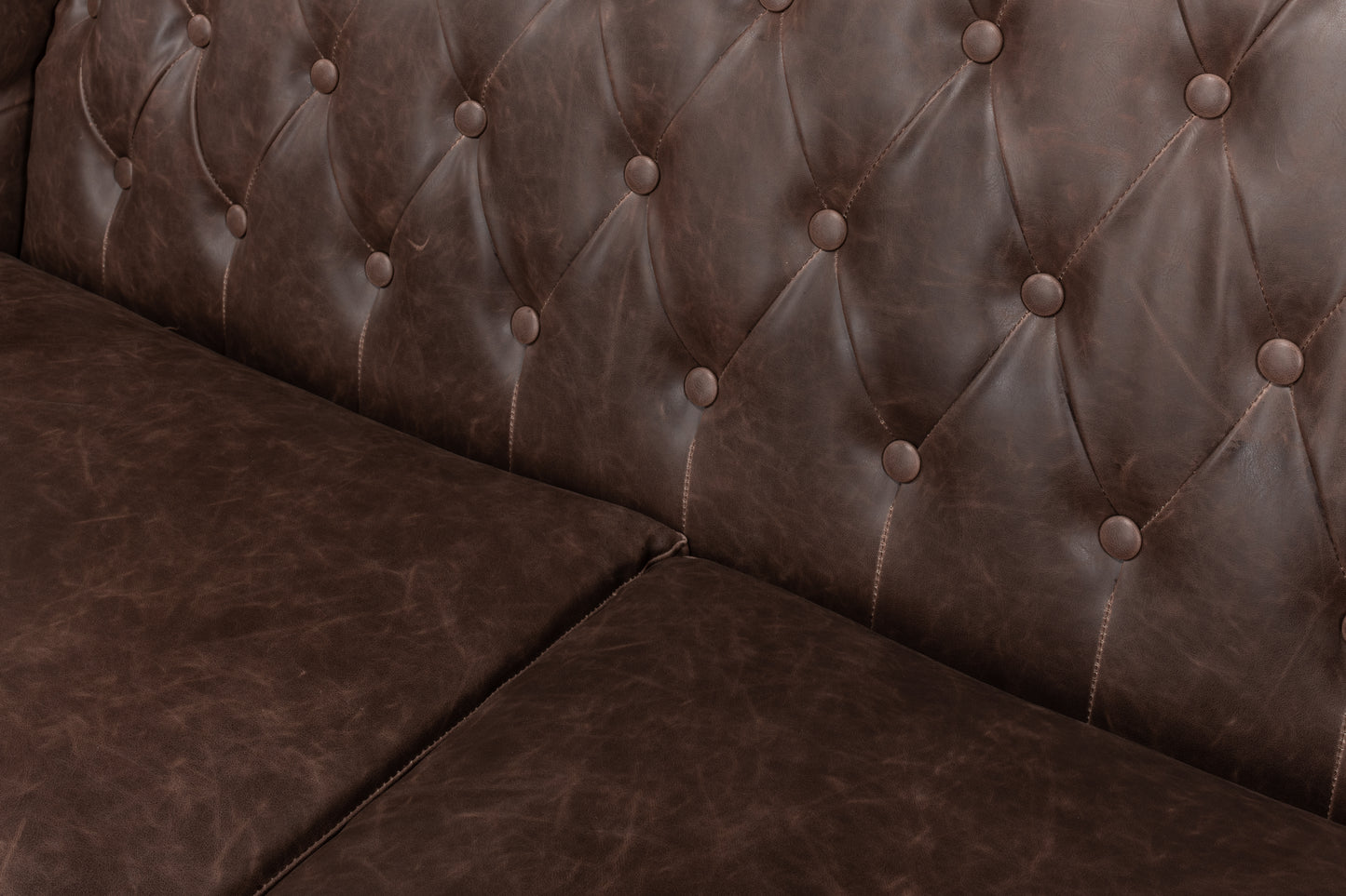 Brooks Leather Tufted 2 Seat Sofa