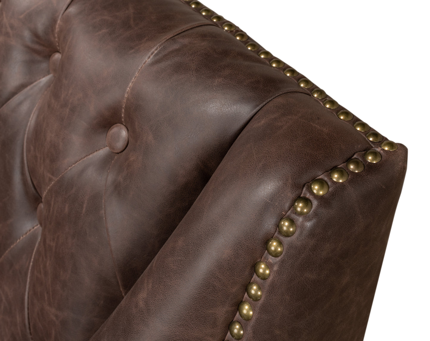 Brooks Leather Tufted 2 Seat Sofa