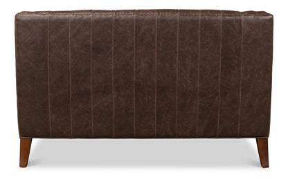 Brooks Leather Tufted 2 Seat Sofa