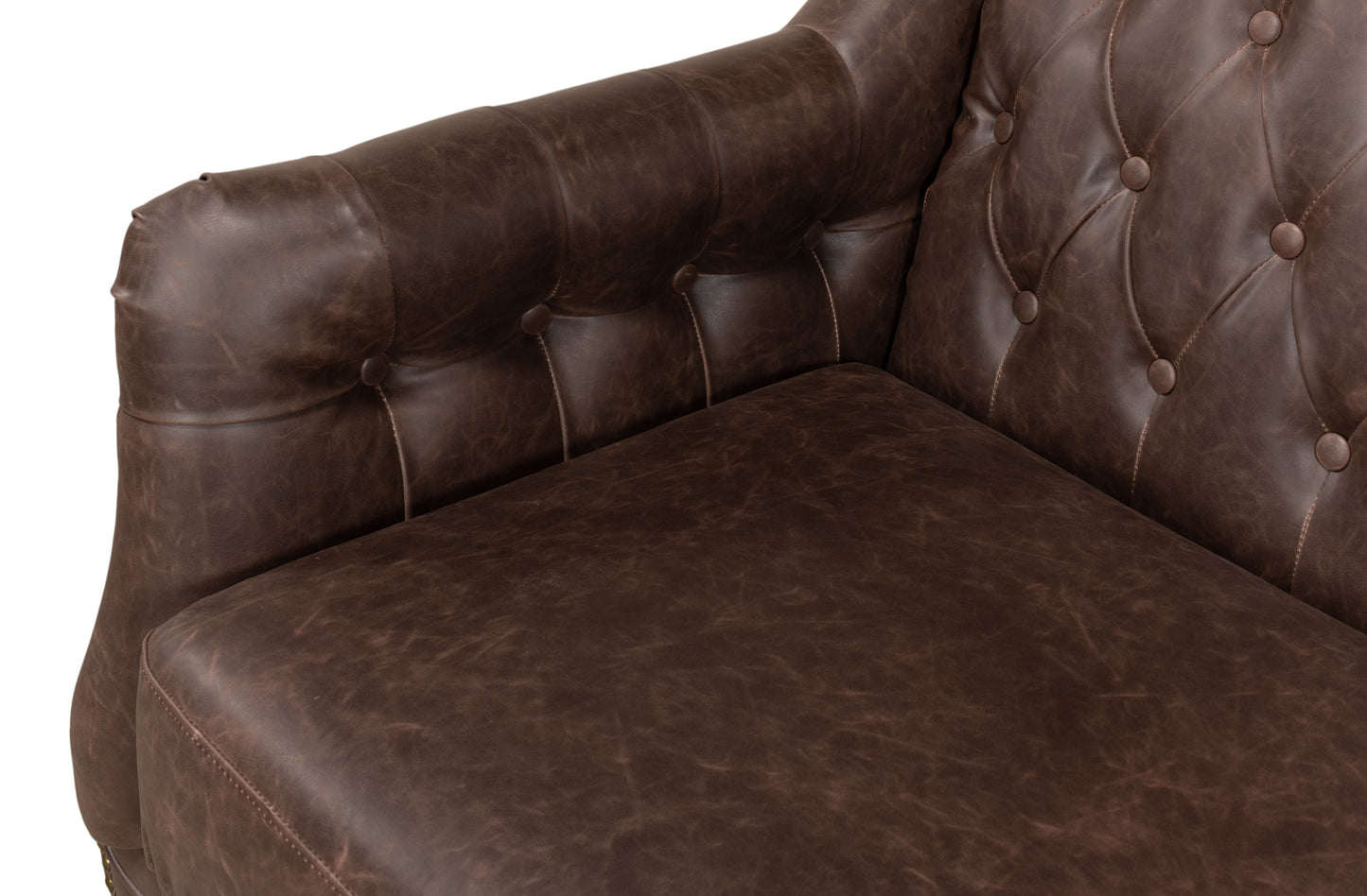 Brooks Leather Tufted 2 Seat Sofa