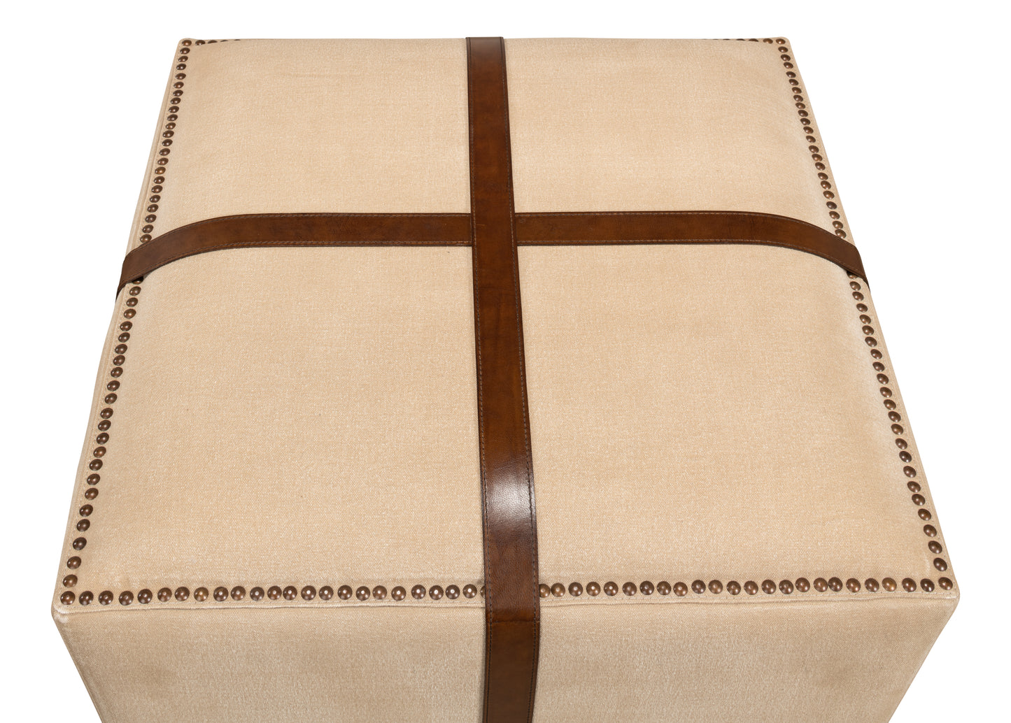 STRAP CANVAS & LEATHER STOOL