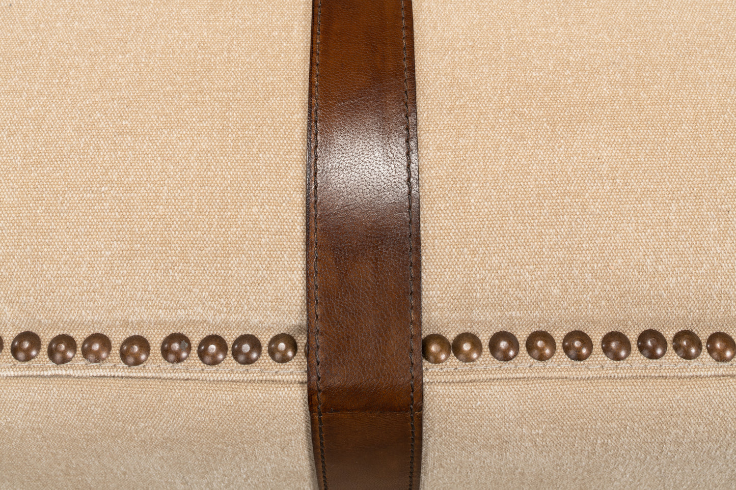 STRAP CANVAS & LEATHER STOOL