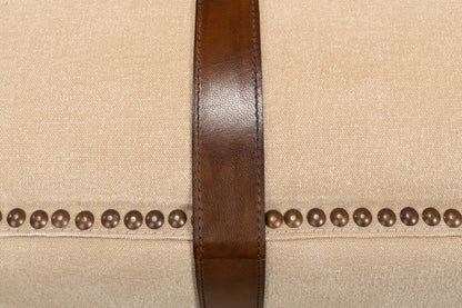 STRAP CANVAS & LEATHER STOOL