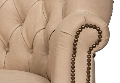 WELSH CAPPUCCION LEATHER CHAIR - CAPPUCCION LEATHER