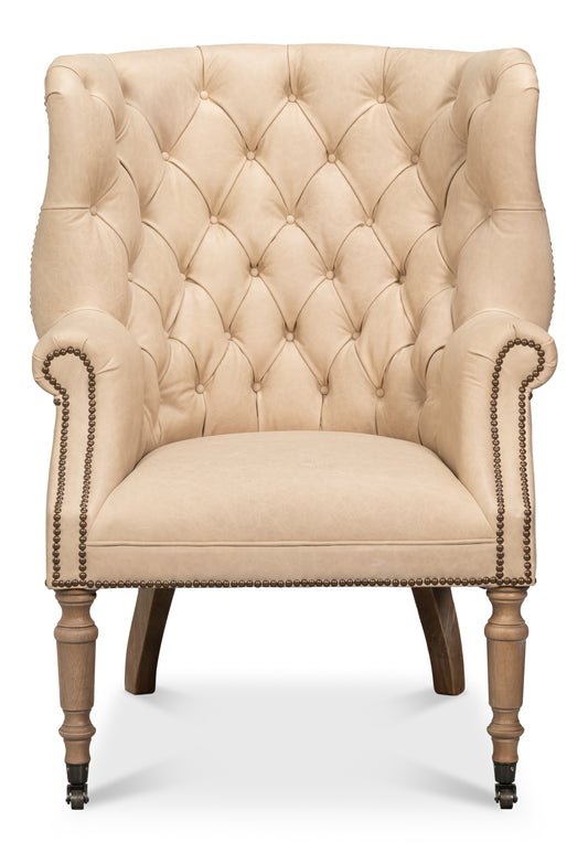 WELSH CAPPUCCION LEATHER CHAIR - CAPPUCCION LEATHER