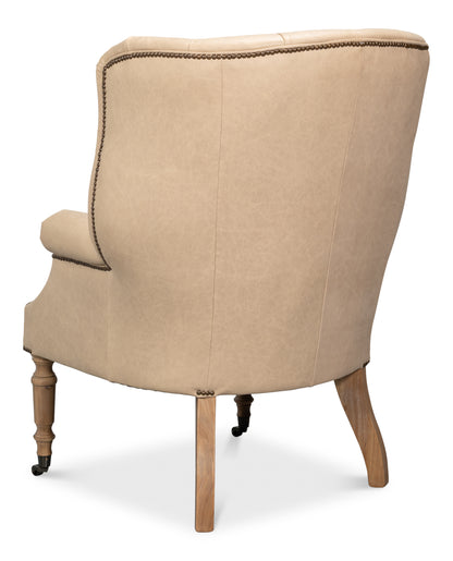 WELSH CAPPUCCION LEATHER CHAIR - CAPPUCCION LEATHER