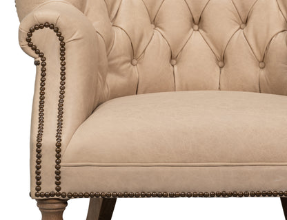 WELSH CAPPUCCION LEATHER CHAIR - CAPPUCCION LEATHER